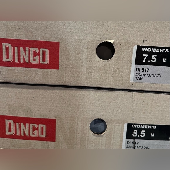 Dingo Women’s San Miguel Tan Leather Cowboy Boot NWT Sizes 7.5 & 8.5 - Picture 10 of 10